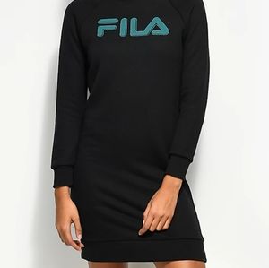 long sleeve fila dress
